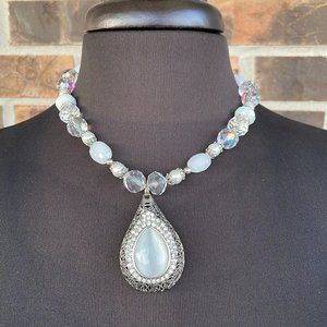 Handmade Pear Shape Pendant Necklace